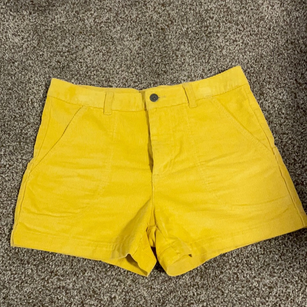 Patagonia Yellow Corduroy Shorts